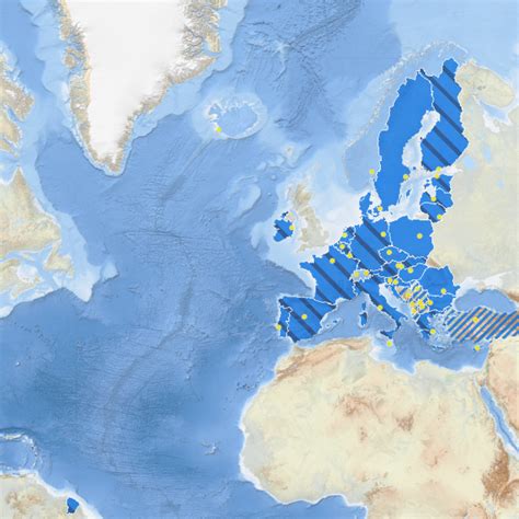 Map Of Europe Seas And Oceans
