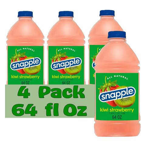 Snapple Kiwi Strawberry All Natural Fruit Juice Drink, 64 fl oz Plastic ...