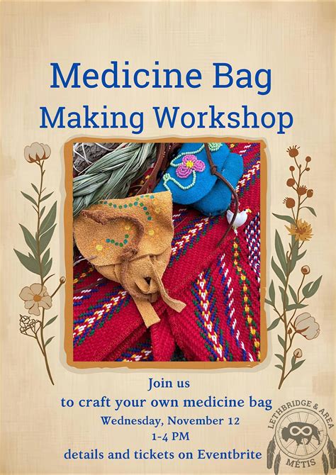 Make Your Own Medicine Bag – Métis Week Workshop, Family Ties Gathering ...