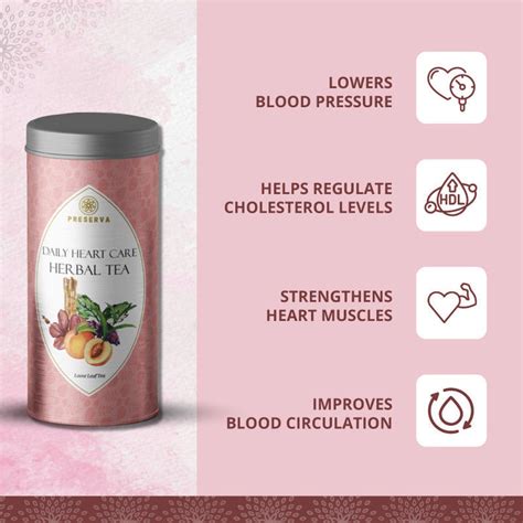 Preserva Wellness Daily Heart Care Tea (50 grams) to Manage BP Levels