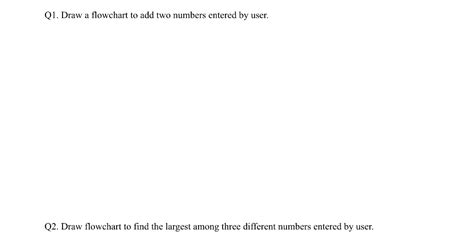 Image result for Draw a Flowchart to Add Two Numbers