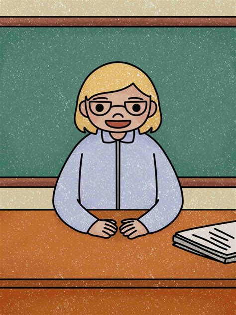 Teacher Drawing (easy) - HelloArtsy