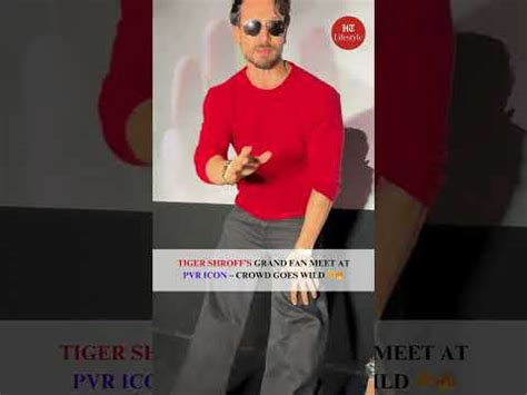 Tiger Shroff's grand fan meet at PVR Icon crowd goes wild