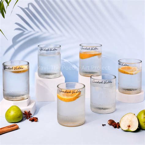 Kavi Absolut Glasses (Set of Six) – Kavi The Poetry-Art Project