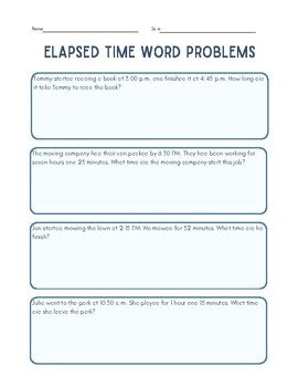 Image result for Elapsed Time Word Problems