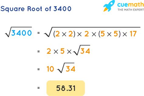Square Root of 3400 - How to Find Square Root of 3400? [Solved]