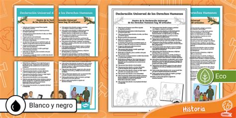 Cartel Declaración Universal de los Derechos Humanos