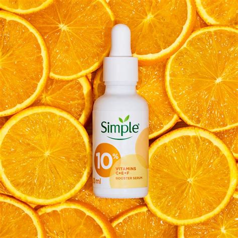 10% Vitamin C+E+F Booster Face Serum | Simple Skincare