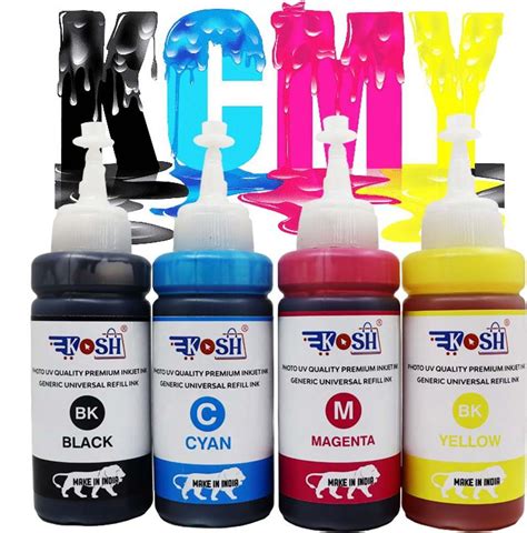 Kosh Refill Kit For Canon PIXMA E3370 , TS3370S Printer Ink Cartridge ...
