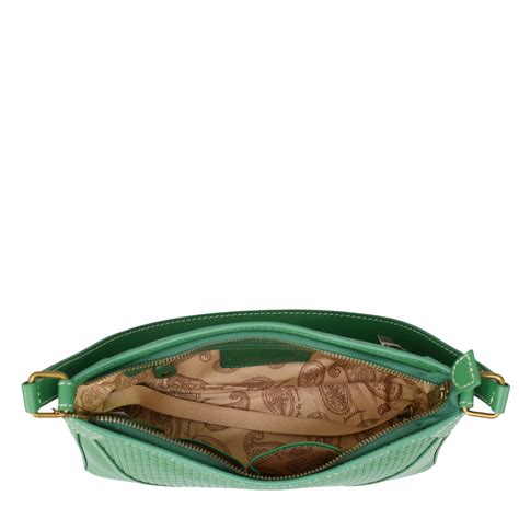 Heritage Leather Medium Shoulder Hobo - 8527 – Anuschka (IN)