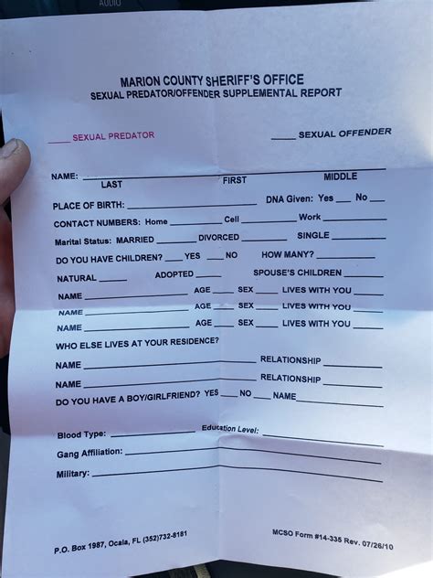 Marion County: You DO NOT need to provide this information. - Florida ...