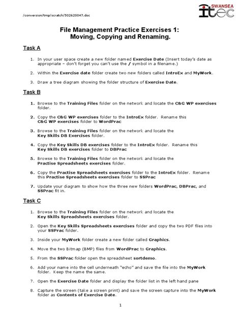 Computer File Management Worksheet 的图像结果
