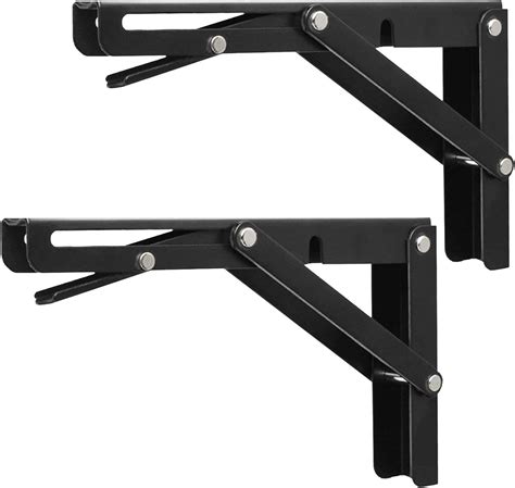 Buy Folding Shelf Brackets 20 Inch, Heavy Duty Metal Collapsible Shelf ...