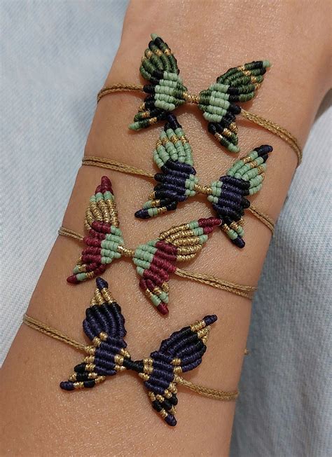 Image result for Macrame Butterfly Bracelet Tutorial