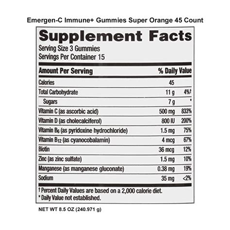 Emergen C Nutrition Facts | Besto Blog
