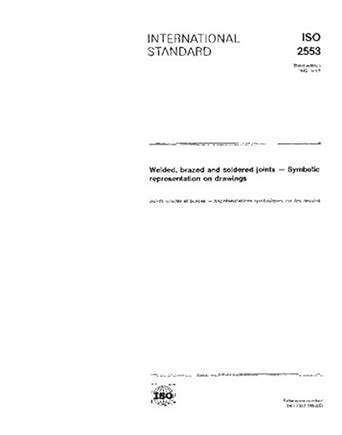 ISO 2553:1992, Welded, brazed and soldered joints - Symbolic ...
