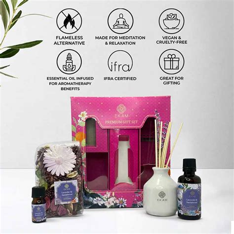 Reed Diffuser & Potpourri Gift Set | Lavender & Sandalwood Scent – EKAM