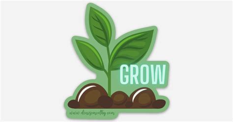 Grow Focus Word Sticker by Denise M. Colby | Die cut stickers | Sticker ...