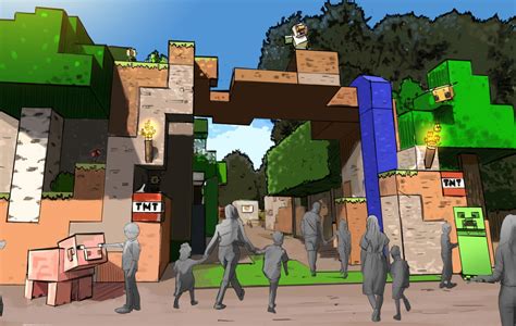 Minecraft World theme park will open in the UK next year as Dungeons 2 ...