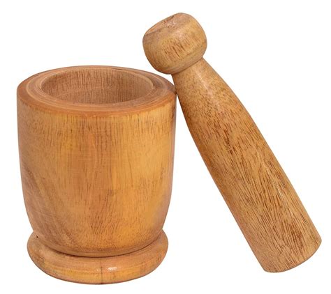 Buy Wooden okhli musal kundi Garlic Spice Pounder Mortar and Pestle ...