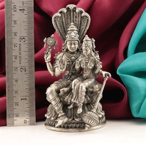 925 Silver Lakshmi Narayana Idol – Divine Prosperity & Protection – P S ...
