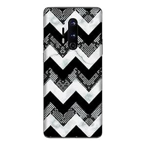 Oneplus 8 pro Zig-Zag Marble Design Skin Wrap Sticker (Only Back): Buy ...