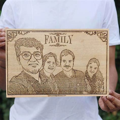 Buy Wooden Engraving -Square(Extra Large) Online at Best Price | Od