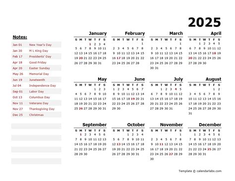 Free Downloadable 2025 Calendar Word