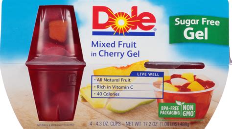 Dole Fruit Bowls, Pineapple in Lime Gel, 4.3 oz, 4 ct: Amazon.com ...
