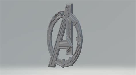 Logo marvel Avengers 3D model 3D printable | CGTrader