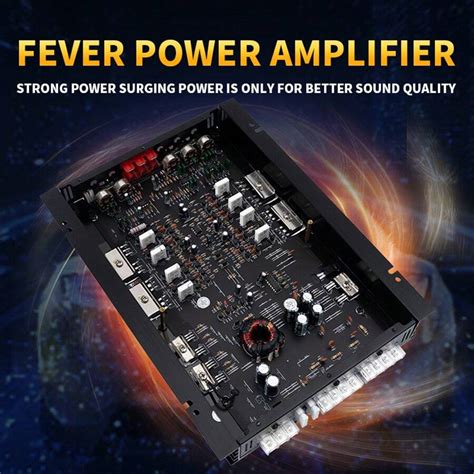 4 Channel AB Class 12V Car Amplifier Vehicle Amplifier 7800W Power ...