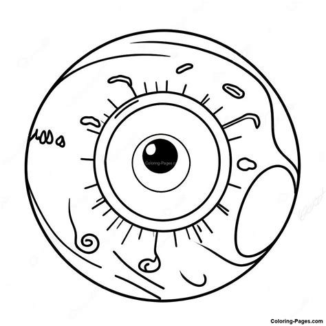 Eyeball Coloring Page | Coloring-Pages.com
