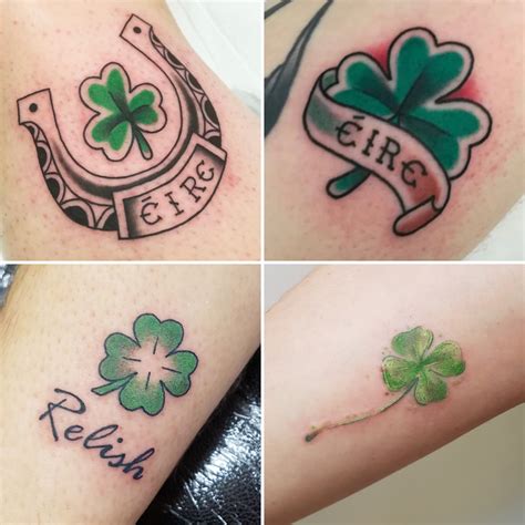 irish shamrock tattoo ideas