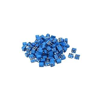 15pcs x 2 Pin 5 mm Pitch PBT Connector Mount Screw PCB Terminal Block ...