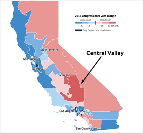 Map Of California Central Valley