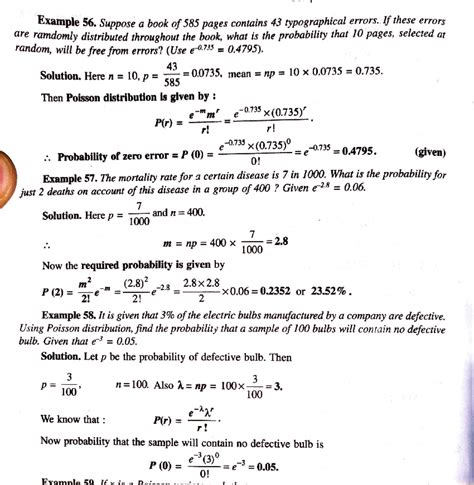 Poisson Distribution: Examples and Applications in Probability - Studocu