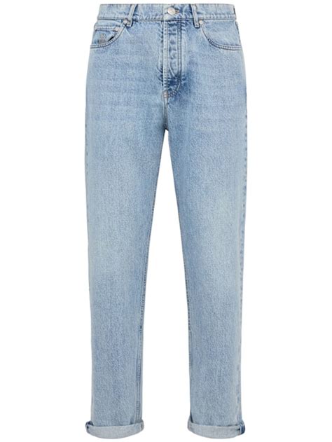 Cotton denim straight jeans - Brunello Cucinelli - Men | Luisaviaroma