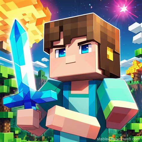 minecraft steve character statue isometric view Prompts | Stable ...
