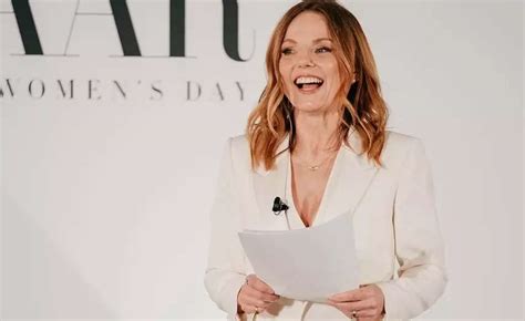 Christian Horner's wife Geri Halliwell delivers a speech on sisterhood ...