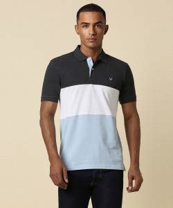 Allen Solly Colorblock Men Polo Neck Multicolor T-Shirt - Buy Allen ...