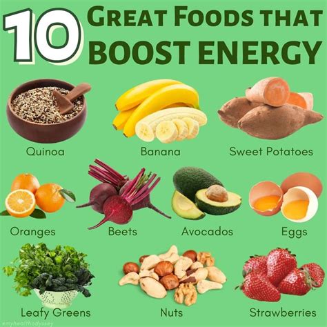19 high energy foods to boost your energy all day long – Artofit