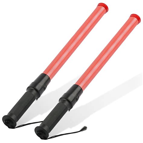 Buy [2 Pack] RoadHero 21 Inch Safety Traffic Wand, Traffic Control Wand ...