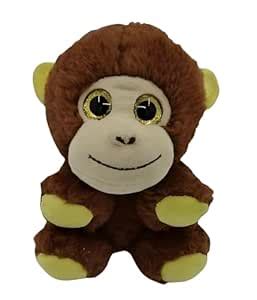 Buy Tickles Cute Sitting Monkey Glitter Eyes Soft Stuffed Plush Animal ...