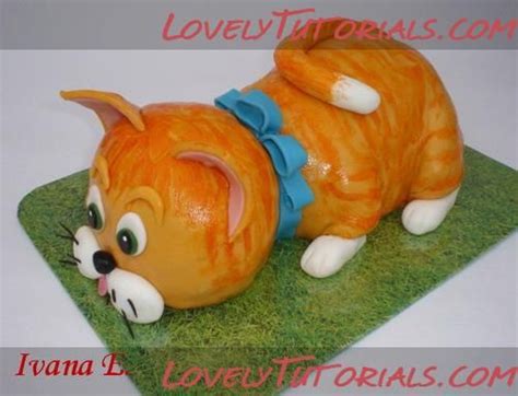 Sculpted Cat Cake Tutorial 的图像结果