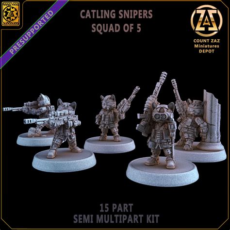 Archivo STL Catling Snipers - scaled to Halfling size for Imperial ...