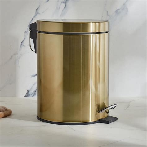 Buy Aubree Metal Pedal Waste Bin - 5L from Home Centre at just INR 999.0