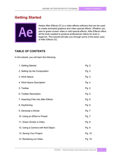 Adobe After Effects Tutorials 的图像结果