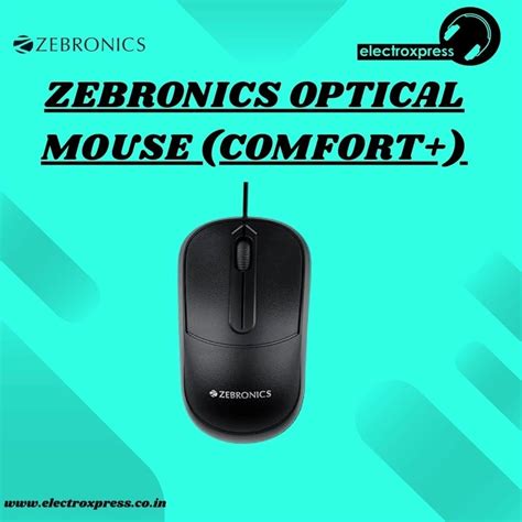 ZEBRONICS OPTICAL MOUSE (COMFORT+)