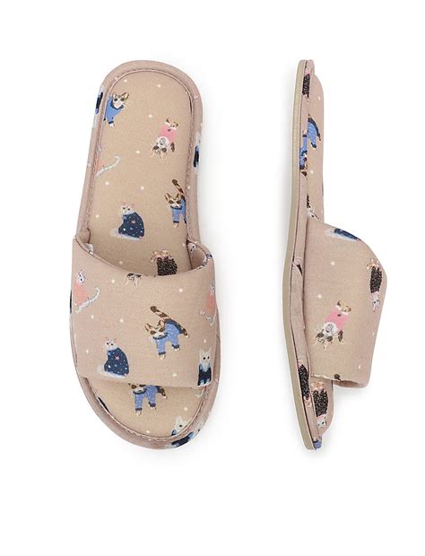 Printed Slip On Bedroom Slippers