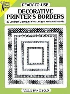 Ready-To-Use Decorative Printer's Borders: Buy Ready-To-Use Decorative ...